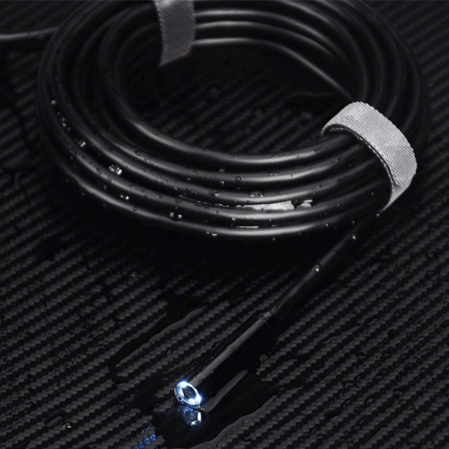 Câmara de endoscópio Pro semi-rígida 720P + 6 LED - 5 metros - Innovoda