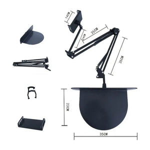 Conveniência perfeita: Suporte para telemóvel e tablet escondido na cabeceira da cama