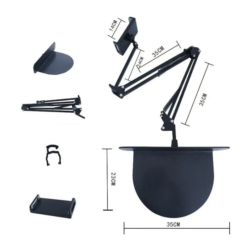 Conveniência perfeita: Suporte para telemóvel e tablet escondido na cabeceira da cama