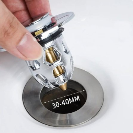 Elegância e praticidade em harmonia - o escorredor pop-up em aço inoxidável (30-40mm)