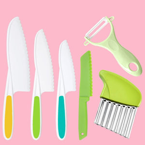 Pequenos cozinheiros em formação: Conjunto de facas de cozinha para crianças - Innovoda
