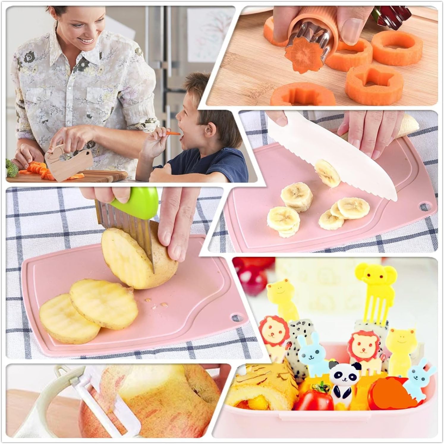 Pequenos cozinheiros em formação: Conjunto de facas de cozinha para crianças - Innovoda