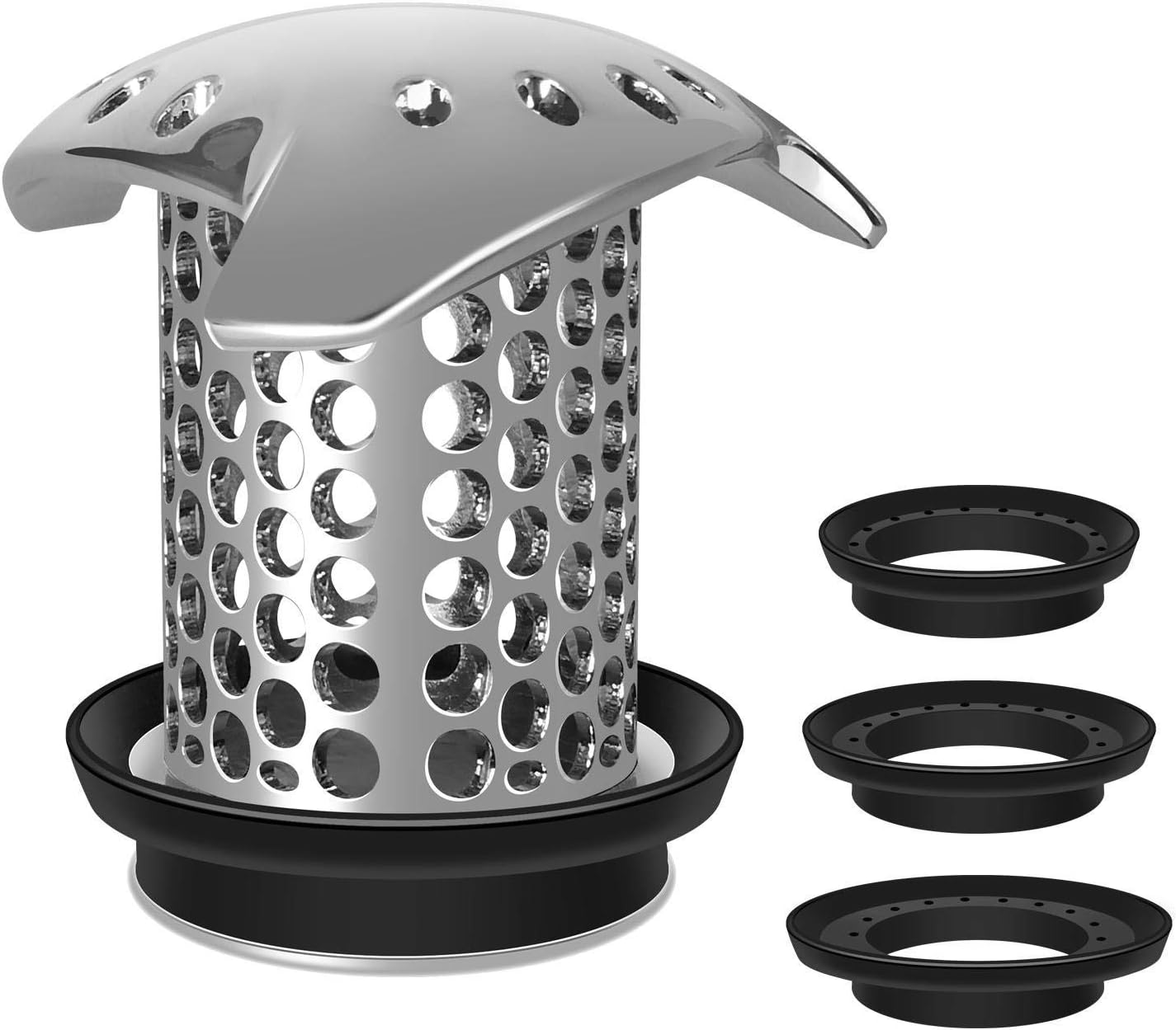 Proteção eficaz do ralo: Coletor de pêlos do chuveiro em aço inoxidável - Innovoda