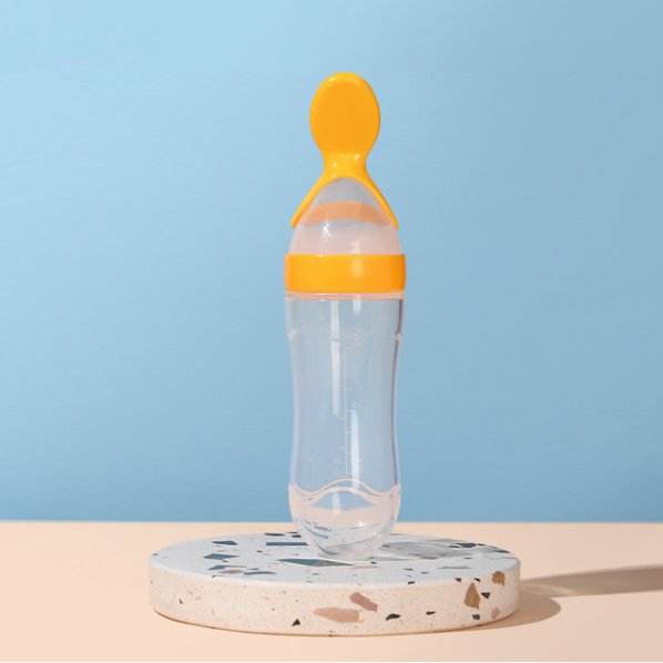 AlimentaBaby - Garrafa de alimentação com colher integrada - 2 compradas = 1 grátis - Innovoda