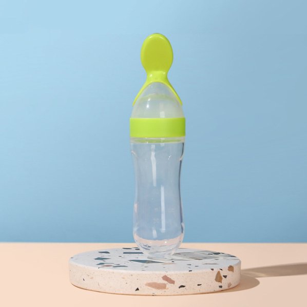 AlimentaBaby - Garrafa de alimentação com colher integrada - 2 compradas = 1 grátis - Innovoda