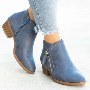 Bota de salto baixo para mulher - O estilo encontra o conforto - Innovoda