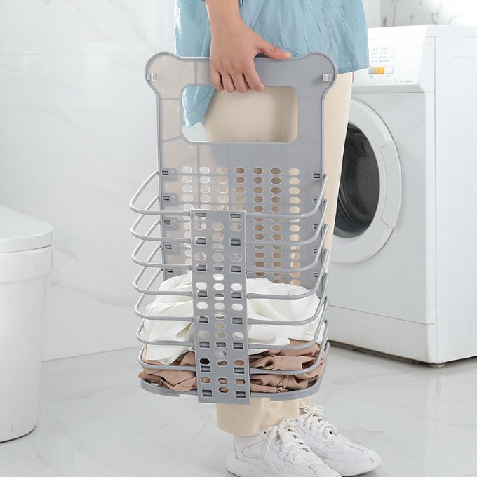 Cesto de roupa dobrável montado na parede - Innovoda