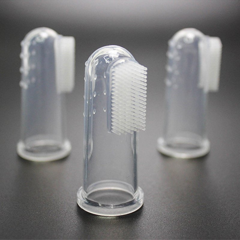 Escova de Dedos em Gel de Silicone para Animais de Estimação - Innovoda