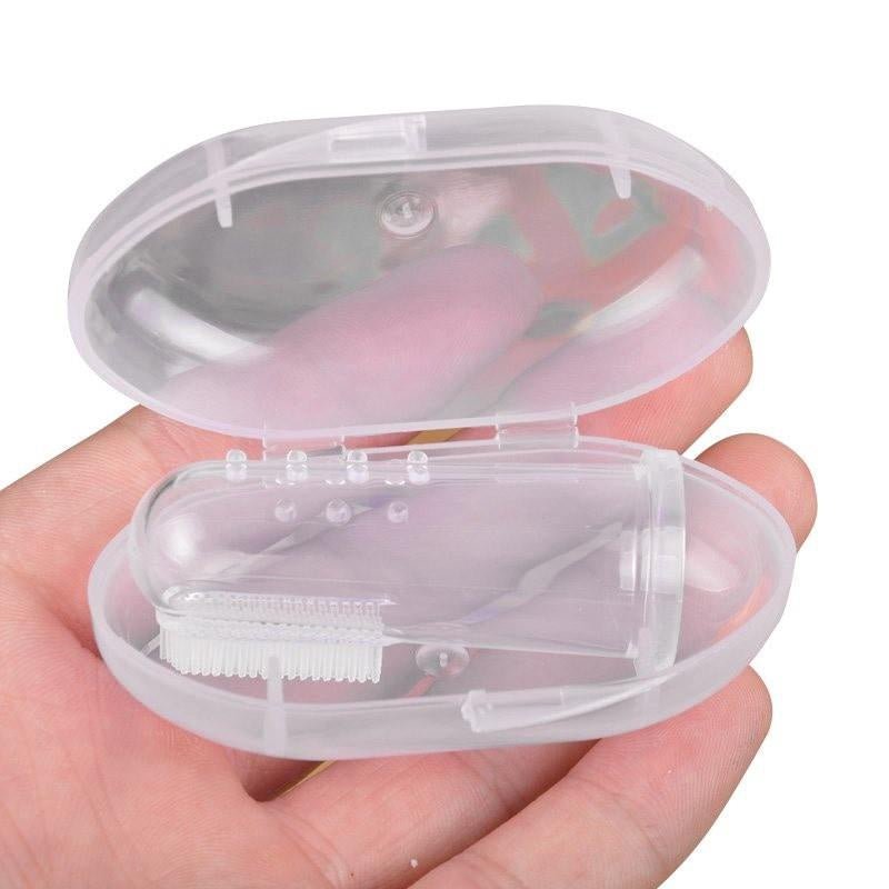 Escova de Dedos em Gel de Silicone para Animais de Estimação - Innovoda