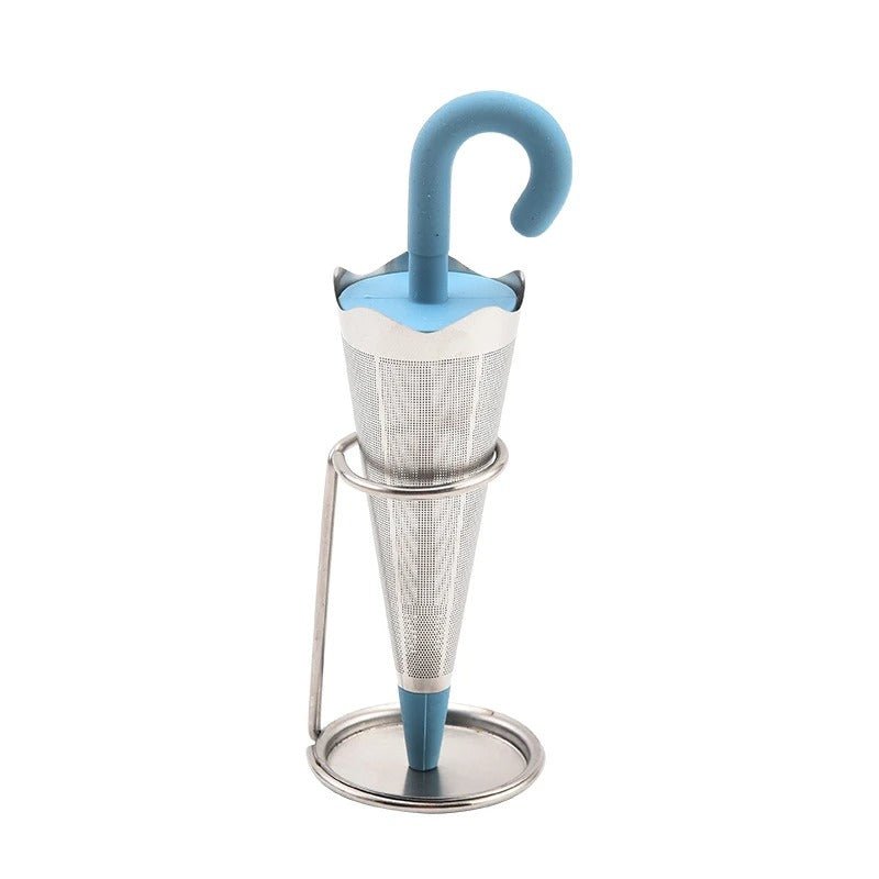 Infusor de chá de guarda-chuva de aço inoxidável para momentos requintados de chá - Innovoda