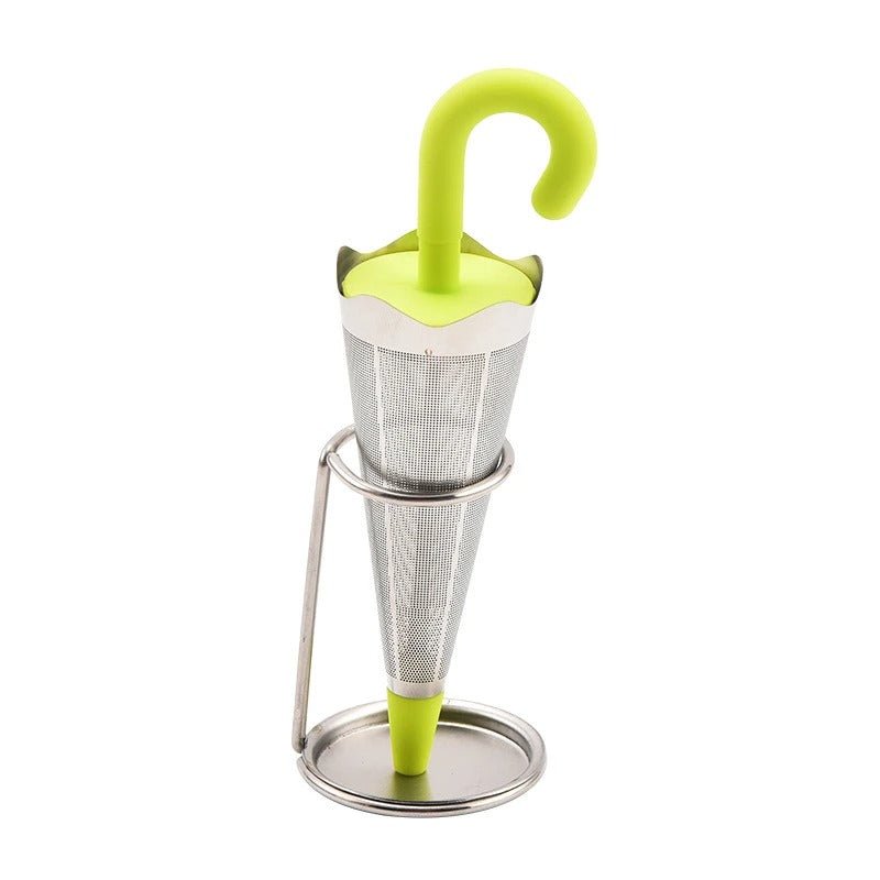 Infusor de chá de guarda-chuva de aço inoxidável para momentos requintados de chá - Innovoda