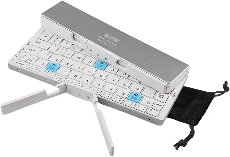 O melhor companheiro de viagem: Mini teclado Bluetooth dobrável - Innovoda